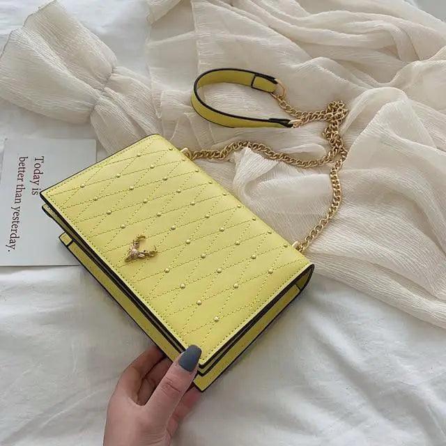 Modern Elegant Luxury Sterling Pu Leather Crossbody Bags For Women And Girls Designer Chains Shoulder Messenger Bag For Female Stevvex
