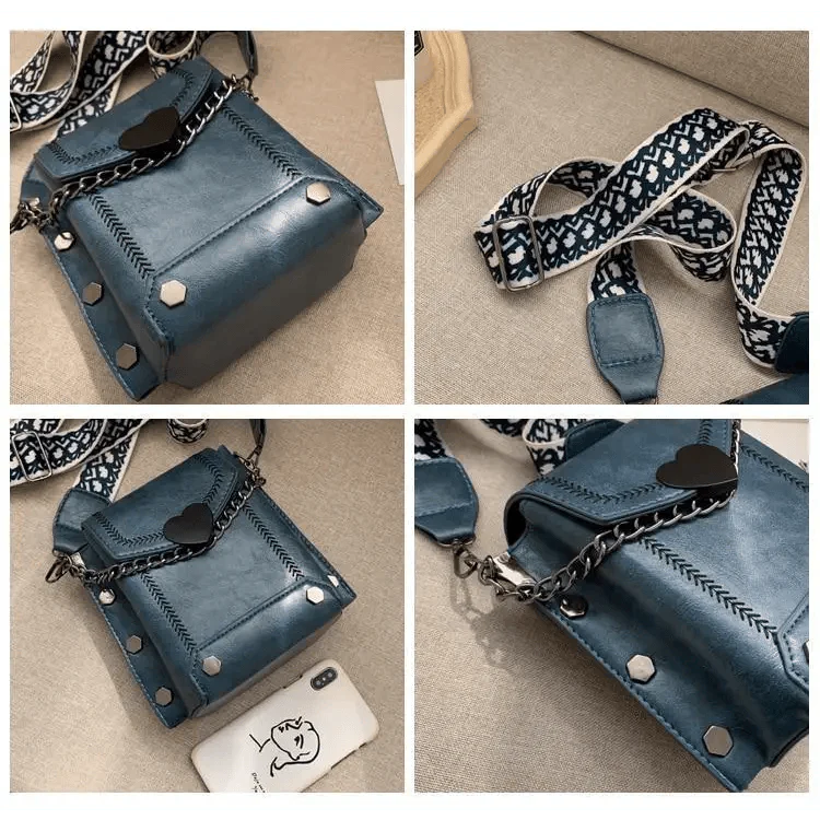 Modern Elegant Stunning Heart-Shaped Women's Bag Cute Studded Shoulder Bag For Women And Girls Stevvex