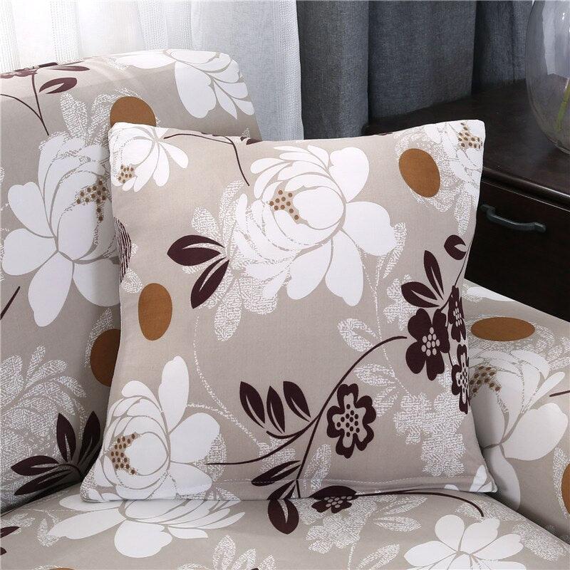 Modern Floral Pillow Cover Matching Sofa Pillowcases Decorative Cushion Covers For Couch Sofa Home Office Throw Pillow Covers Modern Pretty White Floral Hand Couch Sofa Decorative Pillow Cases Cushion Home Decor 2 pieces 45*45cm Stevvex