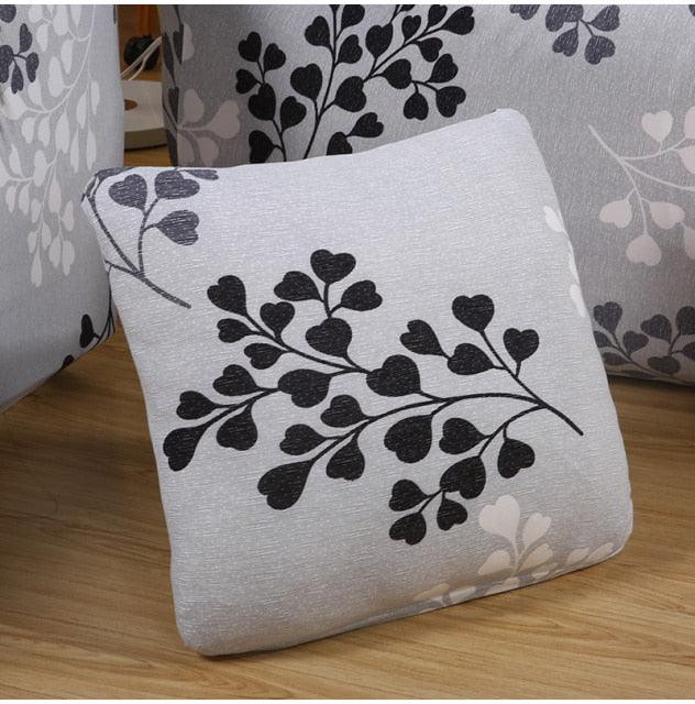 Modern Floral Pillow Cover Matching Sofa Pillowcases Decorative Cushion Covers For Couch Sofa Home Office Throw Pillow Covers Modern Pretty White Floral Hand Couch Sofa Decorative Pillow Cases Cushion Home Decor 2 pieces 45*45cm Stevvex
