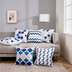 Modern Geometric Decorative Geometric Pillow Cushion Cases Outdoor Square Yellow Decorative Pillow Covers For Couch Bedroom Pillow Cases Cushion Covers Stevvex