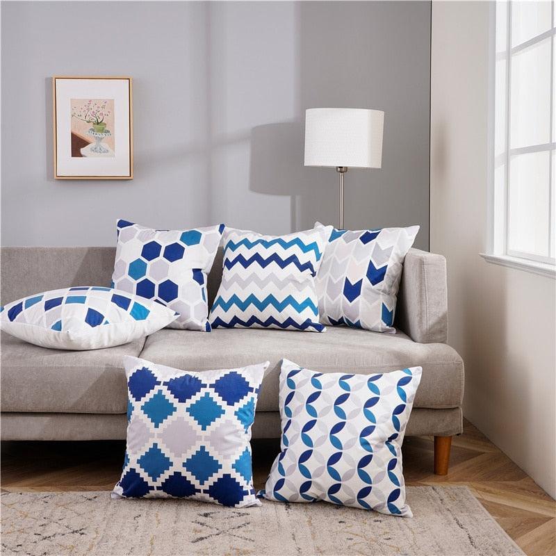 Modern Geometric Decorative Geometric Pillow Cushion Cases Outdoor Square Yellow Decorative Pillow Covers For Couch Bedroom Pillow Cases Cushion Covers Stevvex