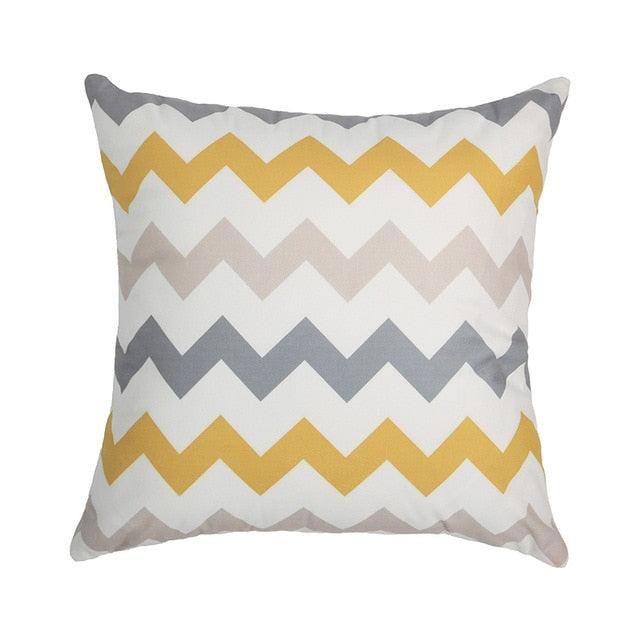 Modern Geometric Decorative Geometric Pillow Cushion Cases Outdoor Square Yellow Decorative Pillow Covers For Couch Bedroom Pillow Cases Cushion Covers Stevvex