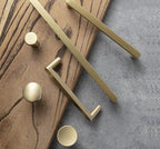 Modern Gold Knob Pure Copper Kitchen Cabinet Handles Cupboard Door Pulls Drawer Knobs Brass Furniture Handle Hardware Drawer Pulls Cupboard Knob For Kitchen Furniture Hardware Stevvex