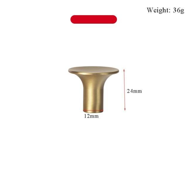 Modern Gold Knob Pure Copper Kitchen Cabinet Handles Cupboard Door Pulls Drawer Knobs Brass Furniture Handle Hardware Drawer Pulls Cupboard Knob For Kitchen Furniture Hardware Stevvex