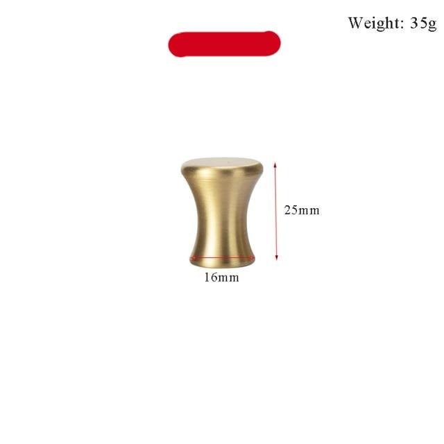 Modern Gold Knob Pure Copper Kitchen Cabinet Handles Cupboard Door Pulls Drawer Knobs Brass Furniture Handle Hardware Drawer Pulls Cupboard Knob For Kitchen Furniture Hardware Stevvex