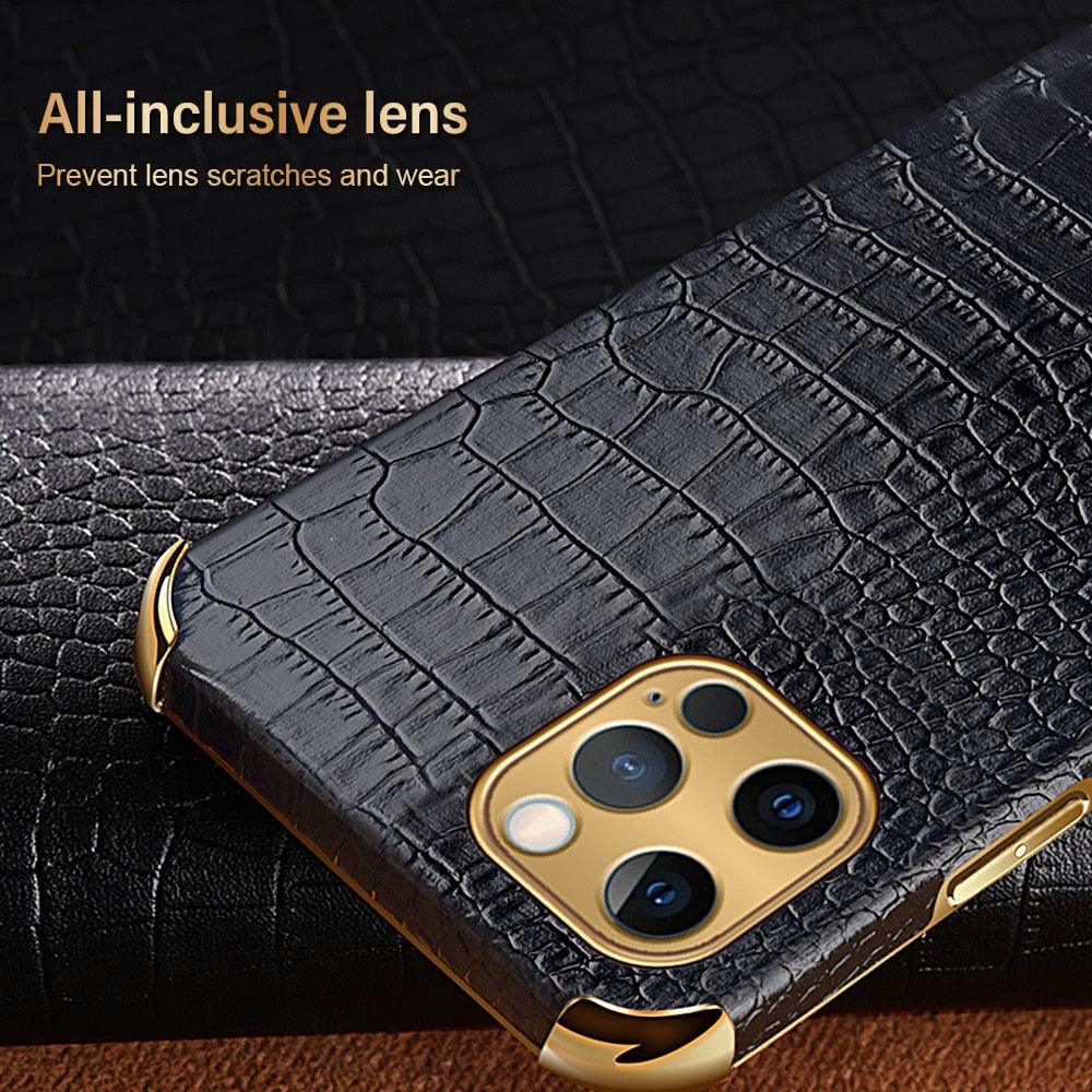 Modern Green Leather Case for iPhone 14 Pro Max Mini 13 11 Pro Max X XR XS Max 13 Mini Cases Luxury PU Leather Covers Luxury Cover Gold Edge  for Women Girls Slim Leather Elegant Iphone Protective Cover Stevvex