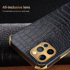 Modern Green Leather Case for iPhone 14 Pro Max Mini 13 11 Pro Max X XR XS Max 13 Mini Cases Luxury PU Leather Covers Luxury Cover Gold Edge  for Women Girls Slim Leather Elegant Iphone Protective Cover Stevvex