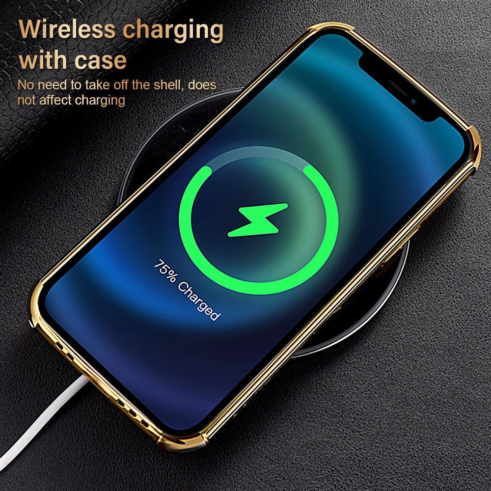 Modern Green Leather Case for iPhone 14 Pro Max Mini 13 11 Pro Max X XR XS Max 13 Mini Cases Luxury PU Leather Covers Luxury Cover Gold Edge  for Women Girls Slim Leather Elegant Iphone Protective Cover Stevvex