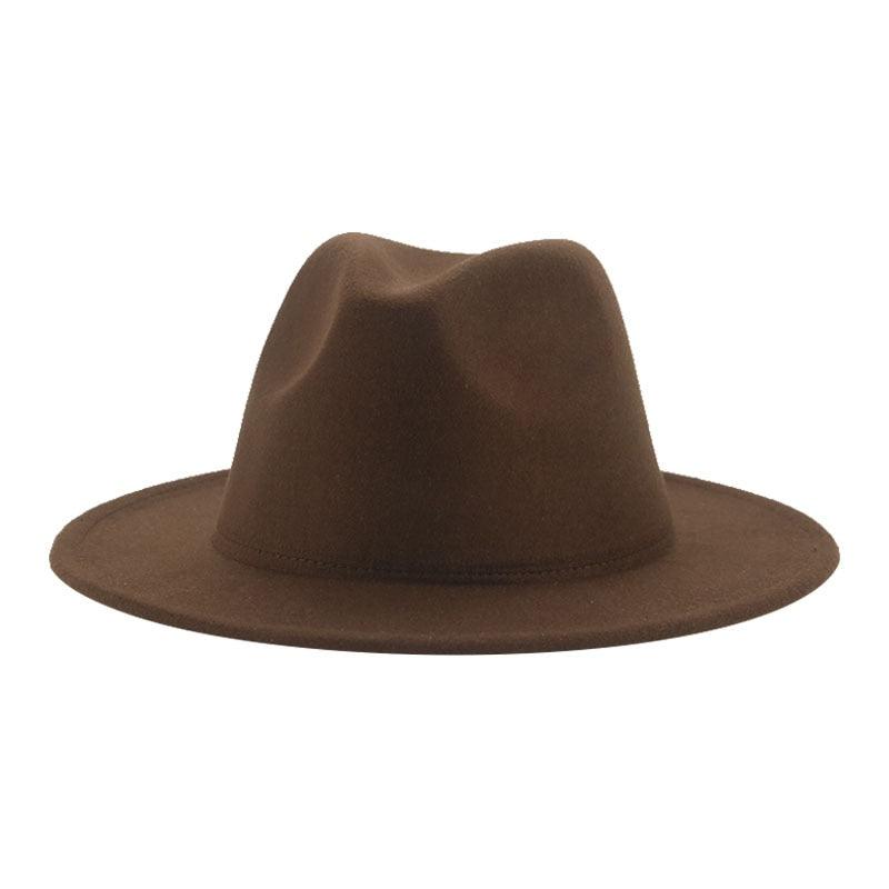 Modern Hats For Women Fedoras Winter Women Hats Simple Classic Hat Wedding Lady Retro Wide Brim Floppy Hat Men Fedora Hat Fashionable Classic Wide Brim Hat For Summer Dress Hats Stevvex