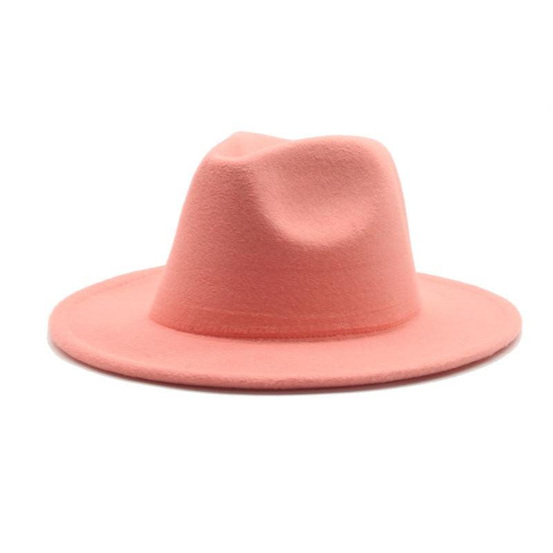 Modern Hats For Women Fedoras Winter Women Hats Simple Classic Hat Wedding Lady Retro Wide Brim Floppy Hat Men Fedora Hat Fashionable Classic Wide Brim Hat For Summer Dress Hats Stevvex