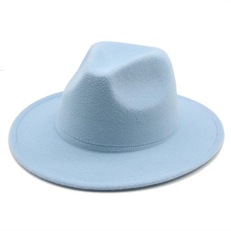 Modern Hats For Women Fedoras Winter Women Hats Simple Classic Hat Wedding Lady Retro Wide Brim Floppy Hat Men Fedora Hat Fashionable Classic Wide Brim Hat For Summer Dress Hats Stevvex