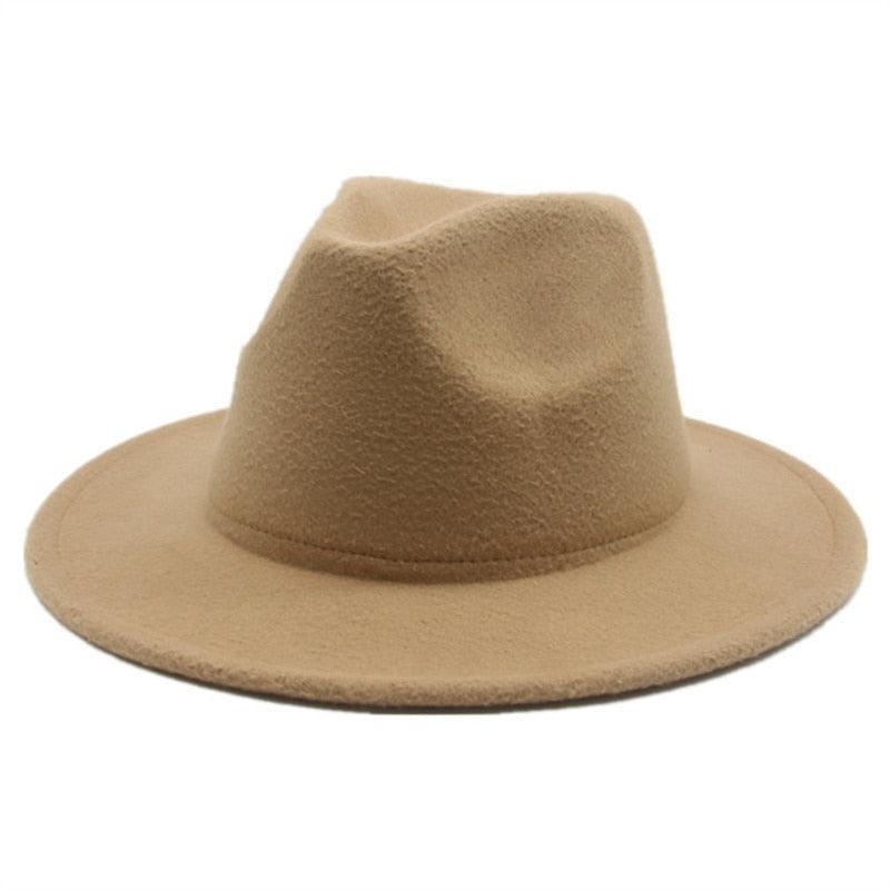 Modern Hats For Women Fedoras Winter Women Hats Simple Classic Hat Wedding Lady Retro Wide Brim Floppy Hat Men Fedora Hat Fashionable Classic Wide Brim Hat For Summer Dress Hats Stevvex