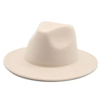 Modern Hats For Women Fedoras Winter Women Hats Simple Classic Hat Wedding Lady Retro Wide Brim Floppy Hat Men Fedora Hat Fashionable Classic Wide Brim Hat For Summer Dress Hats Stevvex