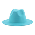 Modern Hats For Women Fedoras Winter Women Hats Simple Classic Hat Wedding Lady Retro Wide Brim Floppy Hat Men Fedora Hat Fashionable Classic Wide Brim Hat For Summer Dress Hats Stevvex