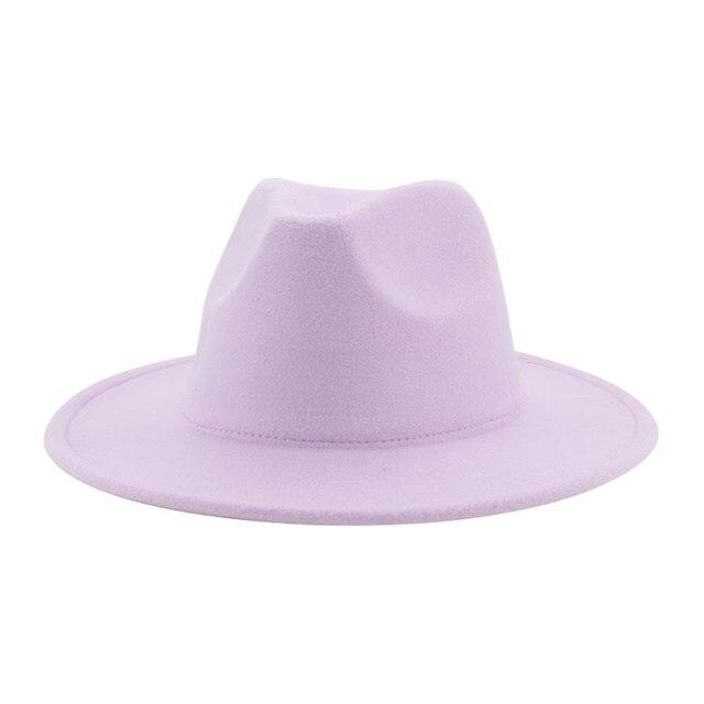 Modern Hats For Women Fedoras Winter Women Hats Simple Classic Hat Wedding Lady Retro Wide Brim Floppy Hat Men Fedora Hat Fashionable Classic Wide Brim Hat For Summer Dress Hats Stevvex