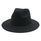 Modern Hats For Women Fedoras Winter Women Hats Simple Classic Hat Wedding Lady Retro Wide Brim Floppy Hat Men Fedora Hat Fashionable Classic Wide Brim Hat For Summer Dress Hats Stevvex