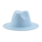 Modern Hats For Women Fedoras Winter Women Hats Simple Classic Hat Wedding Lady Retro Wide Brim Floppy Hat Men Fedora Hat Fashionable Classic Wide Brim Hat For Summer Dress Hats Stevvex