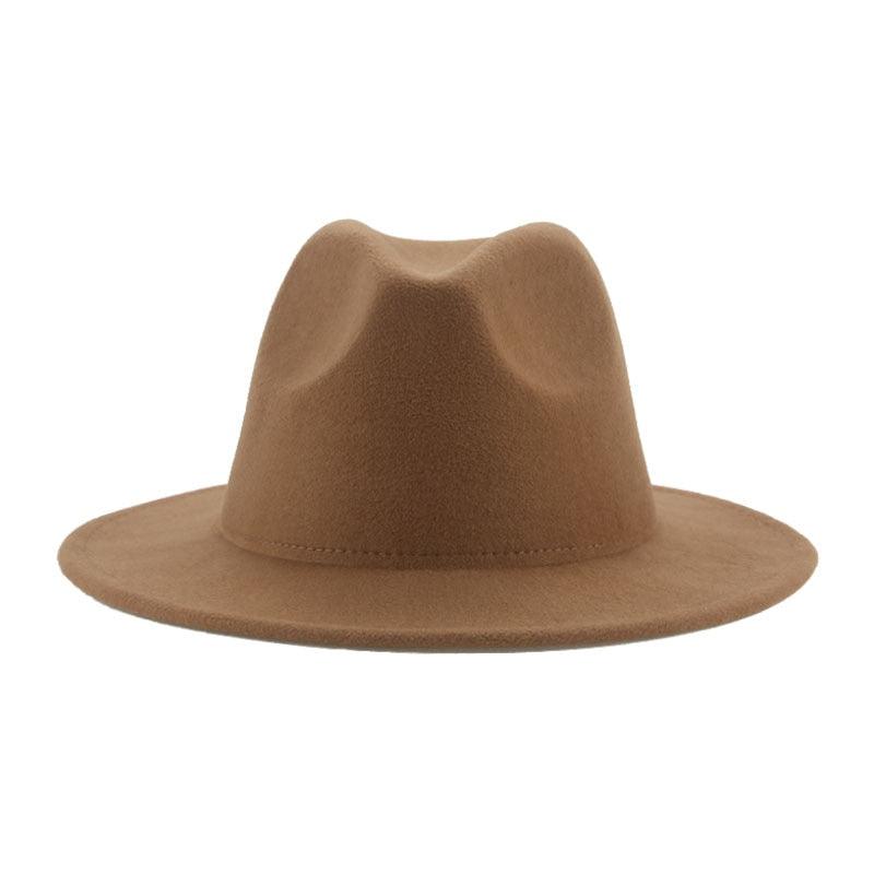 Modern Hats For Women Fedoras Winter Women Hats Simple Classic Hat Wedding Lady Retro Wide Brim Floppy Hat Men Fedora Hat Fashionable Classic Wide Brim Hat For Summer Dress Hats Stevvex