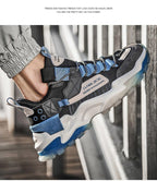 Modern High Quality Men's Casual Shoes Breathable Lightweight Lace-Up Outdoor Sports And Leisure Walking Non Slip Breathable Running Casual Sports Workout Basketball Sneakers