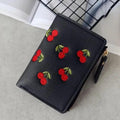 Modern Lightweight Cherry PU Leather Mini Wallet For Women Cute Design Purse Women Holder Minimalist Bag Stevvex