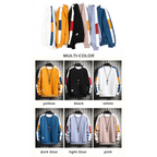 Modern Long Sleeve Sweatshirts Men New Fashion Color Casual Mens Casual O-Neck Patchwork Sweatshirt For Young Men Men Sweatshirt Streetwear Loose Solid Patchwork Pullover Sweatshirt