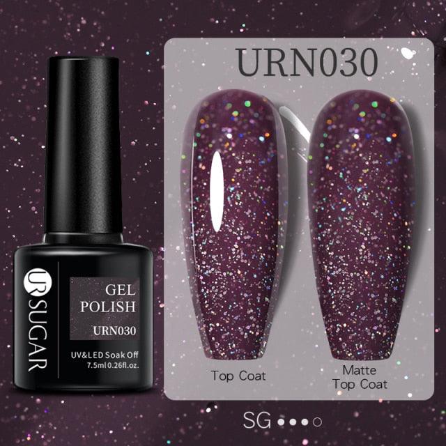 Modern Luxury Autumn Winter Womens Gel Polish Glossy Matte Diamond Effect Long Lasting Nail Art Sequins Design Stevvex