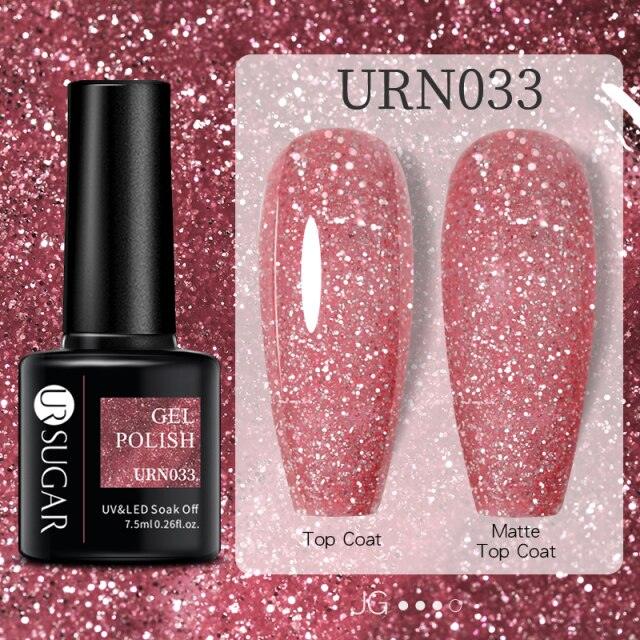 Modern Luxury Autumn Winter Womens Gel Polish Glossy Matte Diamond Effect Long Lasting Nail Art Sequins Design Stevvex