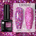 Modern Luxury Autumn Winter Womens Gel Polish Glossy Matte Diamond Effect Long Lasting Nail Art Sequins Design Stevvex