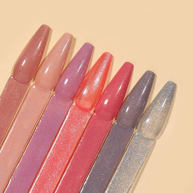 Modern Luxury Autumn Winter Womens Gel Polish Glossy Matte Diamond Effect Long Lasting Nail Art Sequins Design Stevvex