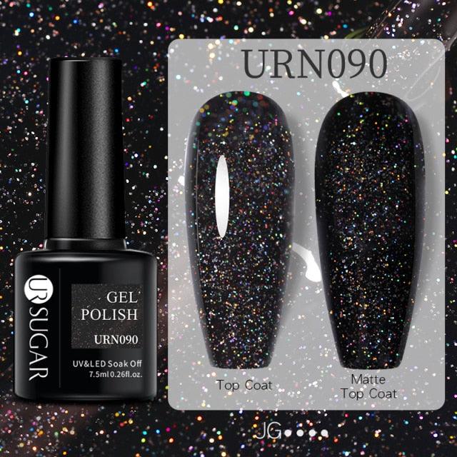 Modern Luxury Autumn Winter Womens Gel Polish Glossy Matte Diamond Effect Long Lasting Nail Art Sequins Design Stevvex