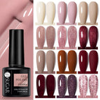 Modern Luxury Autumn Winter Womens Gel Polish Glossy Matte Diamond Effect Long Lasting Nail Art Sequins Design Stevvex