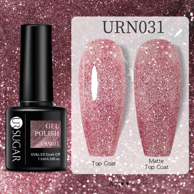 Modern Luxury Autumn Winter Womens Gel Polish Glossy Matte Diamond Effect Long Lasting Nail Art Sequins Design Stevvex