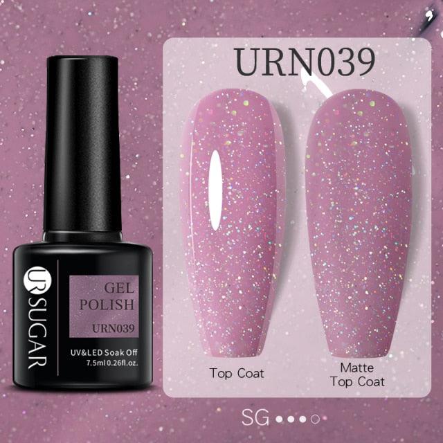 Modern Luxury Autumn Winter Womens Gel Polish Glossy Matte Diamond Effect Long Lasting Nail Art Sequins Design Stevvex
