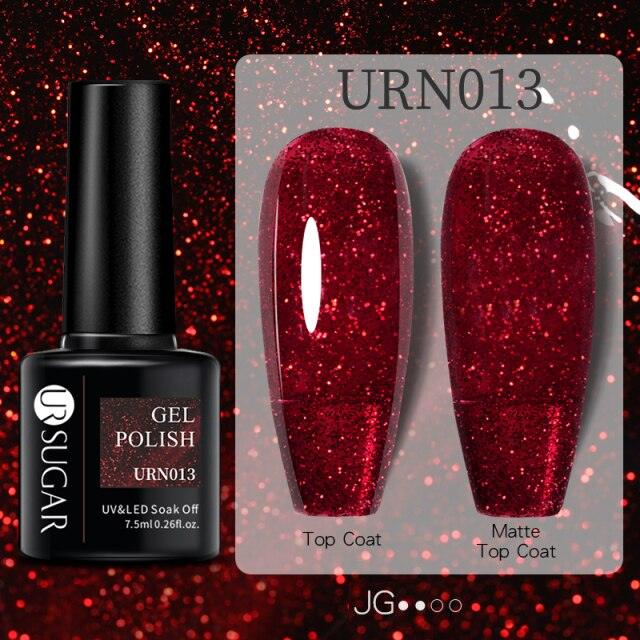 Modern Luxury Autumn Winter Womens Gel Polish Glossy Matte Diamond Effect Long Lasting Nail Art Sequins Design Stevvex
