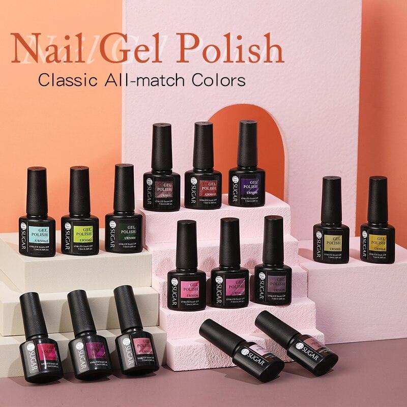 Modern Luxury Autumn Winter Womens Gel Polish Glossy Matte Diamond Effect Long Lasting Nail Art Sequins Design Stevvex