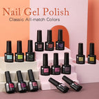 Modern Luxury Autumn Winter Womens Gel Polish Glossy Matte Diamond Effect Long Lasting Nail Art Sequins Design Stevvex