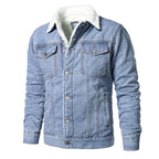 Modern Men Light Blue Jackets Luxury Slim Casual Coats New Male Quality Cotton Thick Winter Jackets Warm Comfortable Jacket Elegant Warm Winter Coats Stevvex