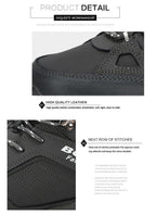 Modern Mens Boots Anti-Skidding Leather Shoes Popular Comfy Spring Autumn Men Shoes Short Plush Snow Boots Outdoor Warm Fur Lined Water Resistant Non Slip Mens Shoes Stevvex