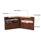 Modern New High Quality Wallet For Men Fashion Mini Men's Luxury Business Wallet Card Holder Man Purse Coin Bag Slim Wallet For Men PU Leather Wallet with 8 Slots Bifold Credit Card Holder Wallet