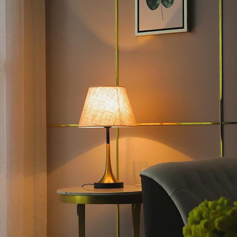 Modern Nordic LED Table Lamp Creative Simplicity Cloth Desk Light Indoor  Decorative Table Lamp Cute Study Lamps for Bedroom Décor Stevvex