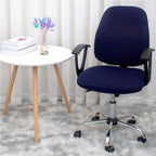 Modern Office Boss Chair Cover Spandex Computer Gamer Swivel Chair Covers Washable Armchair Slipcover For Net Bar Computer Stretch Chair Covers Spandex Office Computer Chair Cover Removable Washable Rotate Swivel Chair Protective Covers Stevvex