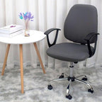 Modern Office Boss Chair Cover Spandex Computer Gamer Swivel Chair Covers Washable Armchair Slipcover For Net Bar Computer Stretch Chair Covers Spandex Office Computer Chair Cover Removable Washable Rotate Swivel Chair Protective Covers Stevvex