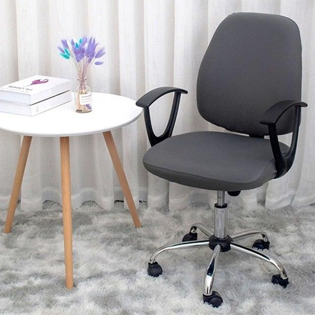 Modern Office Boss Chair Cover Spandex Computer Gamer Swivel Chair Covers Washable Armchair Slipcover For Net Bar Computer Stretch Chair Covers Spandex Office Computer Chair Cover Removable Washable Rotate Swivel Chair Protective Covers Stevvex