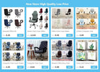 Modern Office Boss Chair Cover Spandex Computer Gamer Swivel Chair Covers Washable Armchair Slipcover For Net Bar Computer Stretch Chair Covers Spandex Office Computer Chair Cover Removable Washable Rotate Swivel Chair Protective Covers Stevvex