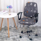 Modern Office Boss Chair Cover Spandex Computer Gamer Swivel Chair Covers Washable Armchair Slipcover For Net Bar Computer Stretch Chair Covers Spandex Office Computer Chair Cover Removable Washable Rotate Swivel Chair Protective Covers Stevvex