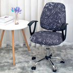 Modern Office Boss Chair Cover Spandex Computer Gamer Swivel Chair Covers Washable Armchair Slipcover For Net Bar Computer Stretch Chair Covers Spandex Office Computer Chair Cover Removable Washable Rotate Swivel Chair Protective Covers Stevvex