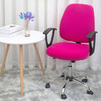 Modern Office Boss Chair Cover Spandex Computer Gamer Swivel Chair Covers Washable Armchair Slipcover For Net Bar Computer Stretch Chair Covers Spandex Office Computer Chair Cover Removable Washable Rotate Swivel Chair Protective Covers Stevvex