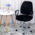 Modern Office Boss Chair Cover Spandex Computer Gamer Swivel Chair Covers Washable Armchair Slipcover For Net Bar Computer Stretch Chair Covers Spandex Office Computer Chair Cover Removable Washable Rotate Swivel Chair Protective Covers Stevvex