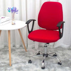 Modern Office Boss Chair Cover Spandex Computer Gamer Swivel Chair Covers Washable Armchair Slipcover For Net Bar Computer Stretch Chair Covers Spandex Office Computer Chair Cover Removable Washable Rotate Swivel Chair Protective Covers Stevvex